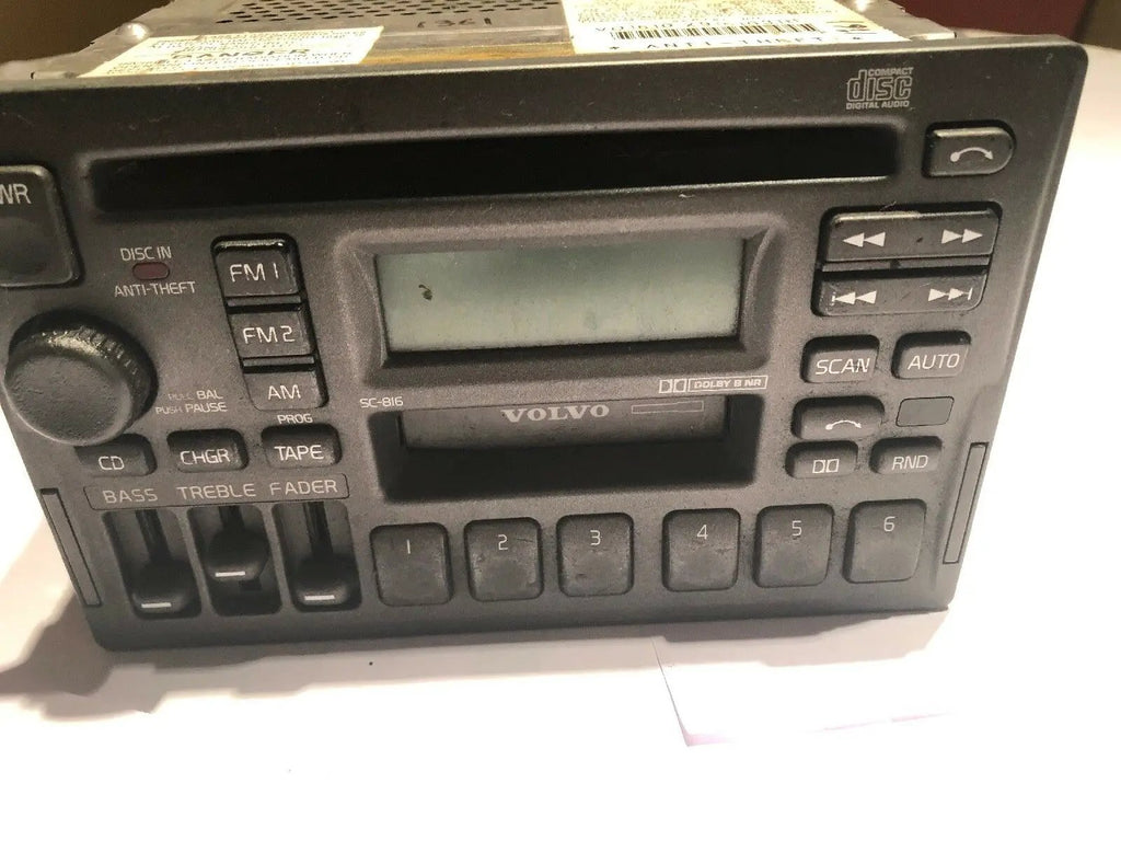 Volvo 90 70 40 Series 1997-2004 Radio AM FM CD Cassette PN 3533771-1 Face SC-816 by Volvo