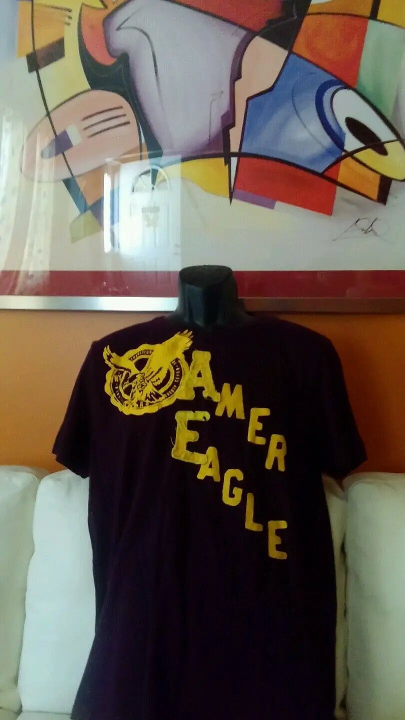 Tshirt American Eagle purple color large in size by American Eagle