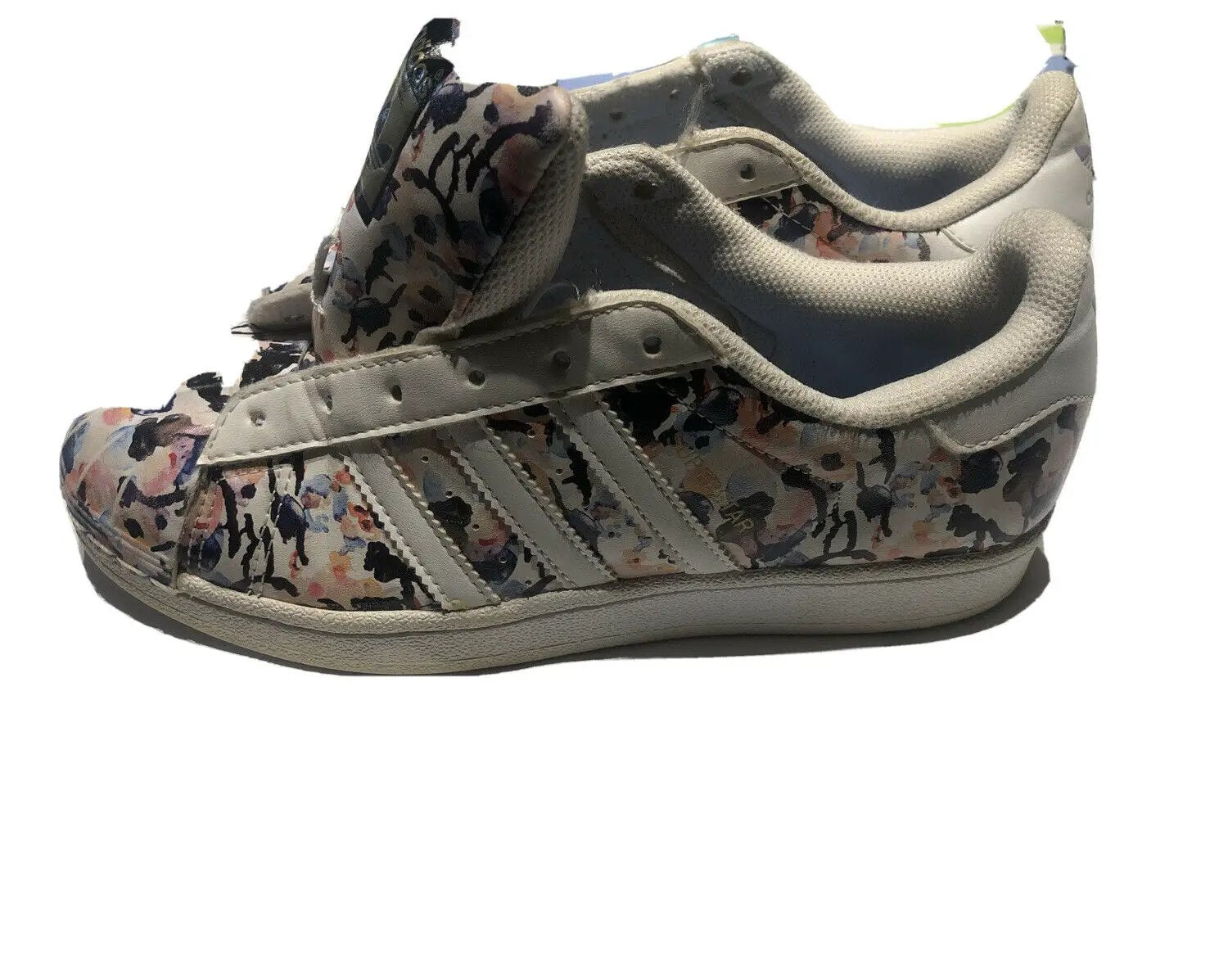 Floral Shell Toe Adidas Size 5.5 by adidas