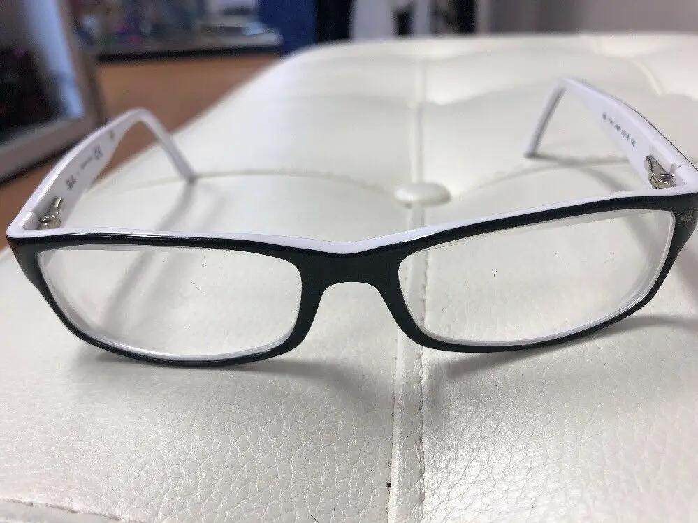 Ray Ban Eyeglass Frames 2097 Black/White 52/16/135 by Ray-Ban