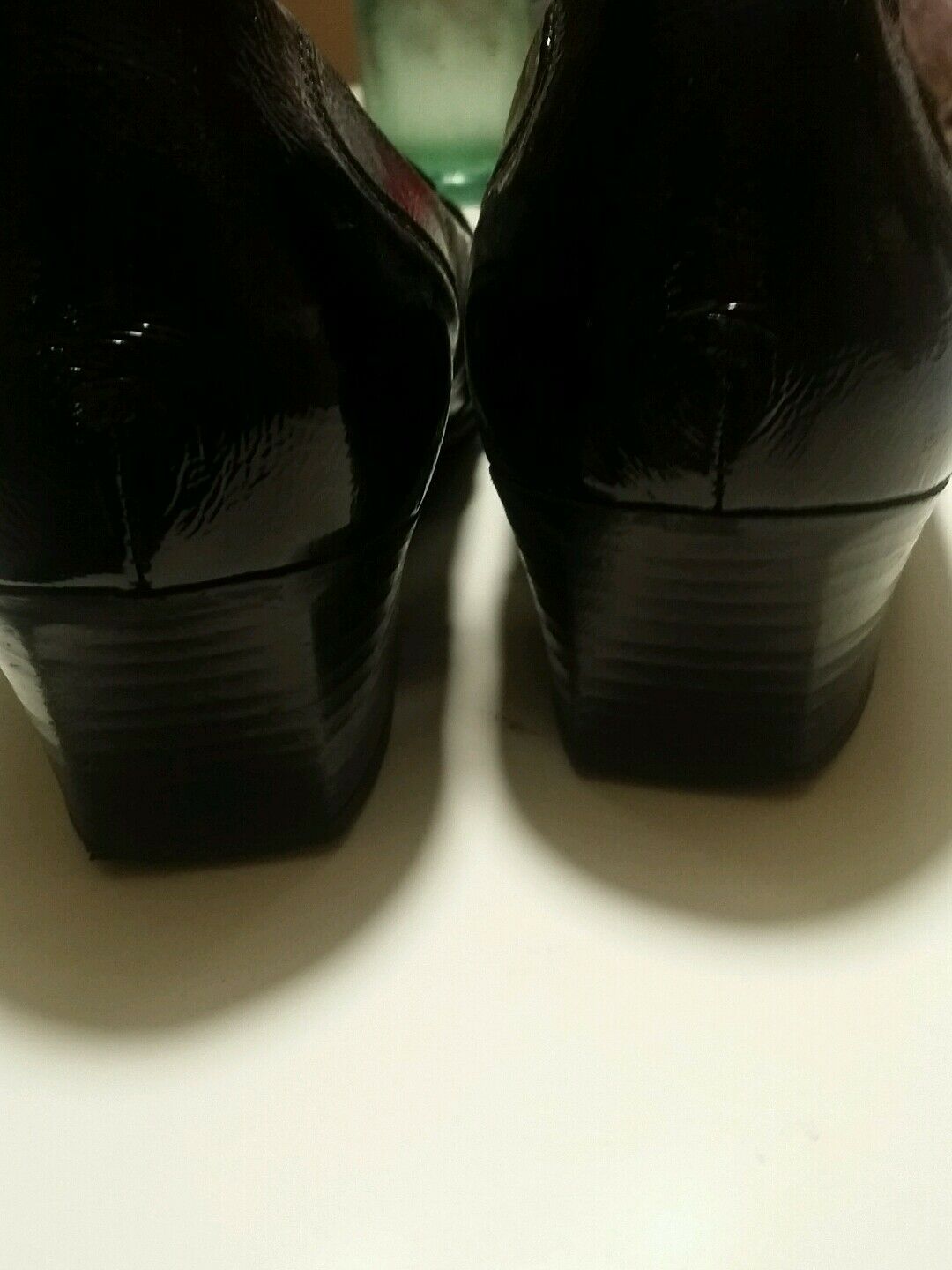 Waldlaufer black patent leather loafer shoes size 5.5