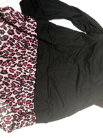 Youth Star Ride Leopard Print And Black And Pink Shirt Size 10/12