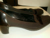 WOMENS brown LEATHER CREPE AMALFI LOAFERS CAREER PUMPS HEELS SHOES SIZE 10 b