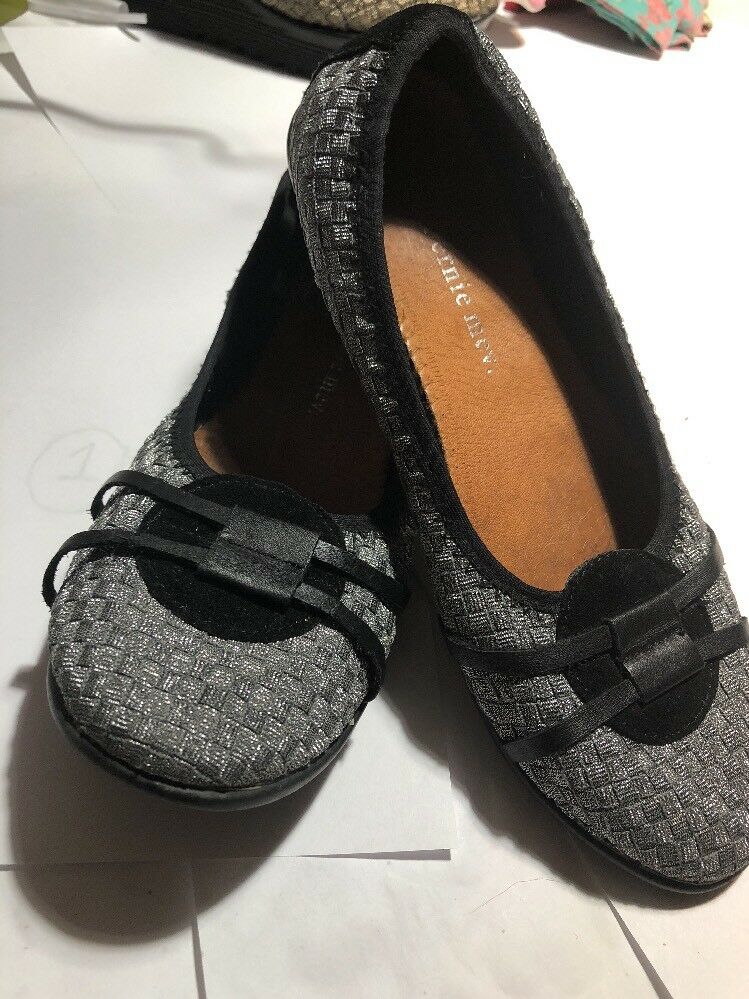 Bernie Mev Pewter Flats