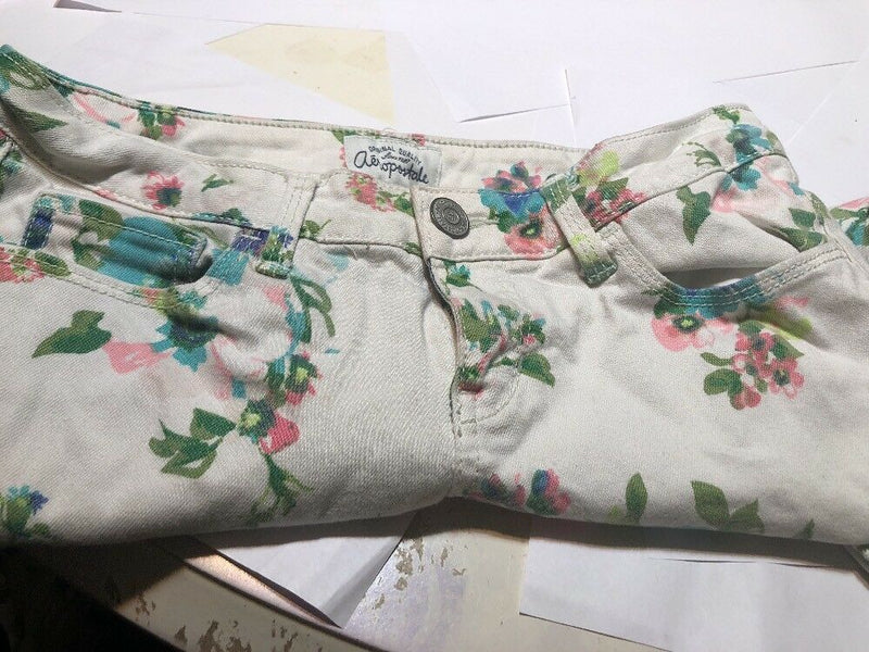 Youth Floral Aeoropostle Jeans Size1/2 Ashley Style