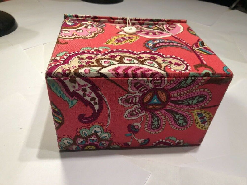 Vera Bradley Box Retired Pattern Blue Green Reusable