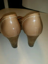 AGL Attilio Giusti Leombruni Patent Style Flex Pump Shoes 8 38.5 Nude $310 FBB