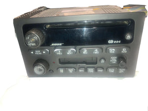 2002 2003 Chevrolet Trailblazer Gmc Envoy Bose Radio 15169583