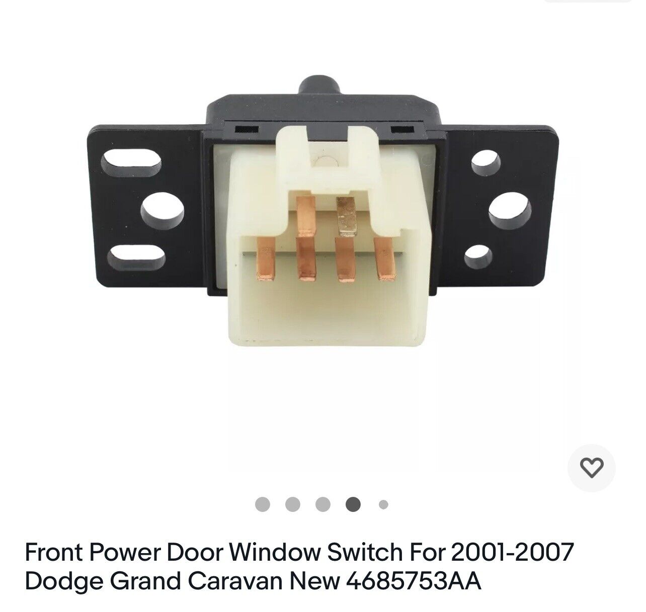 Front Power Door Window Switch For 2001-2007 Dodge Grand Caravan New 4685753AA
