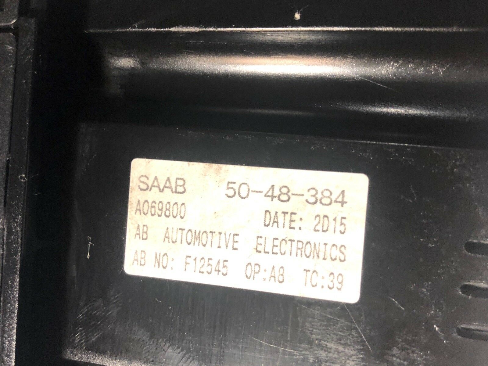 Saab 9-5 95 OEM Climate Control Unit Panel HVAC AC Air Heat Heater 12762731