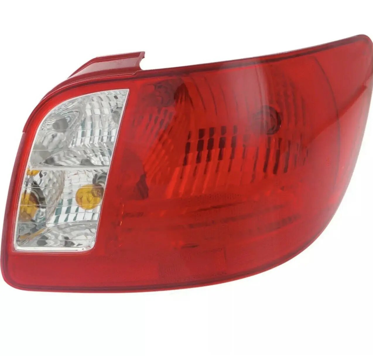 Halogen Tail Light For 2006-2011 Kia Rio Sedan Right Clear/Red Lens w/Bulbs CAPA by Perfect Fit