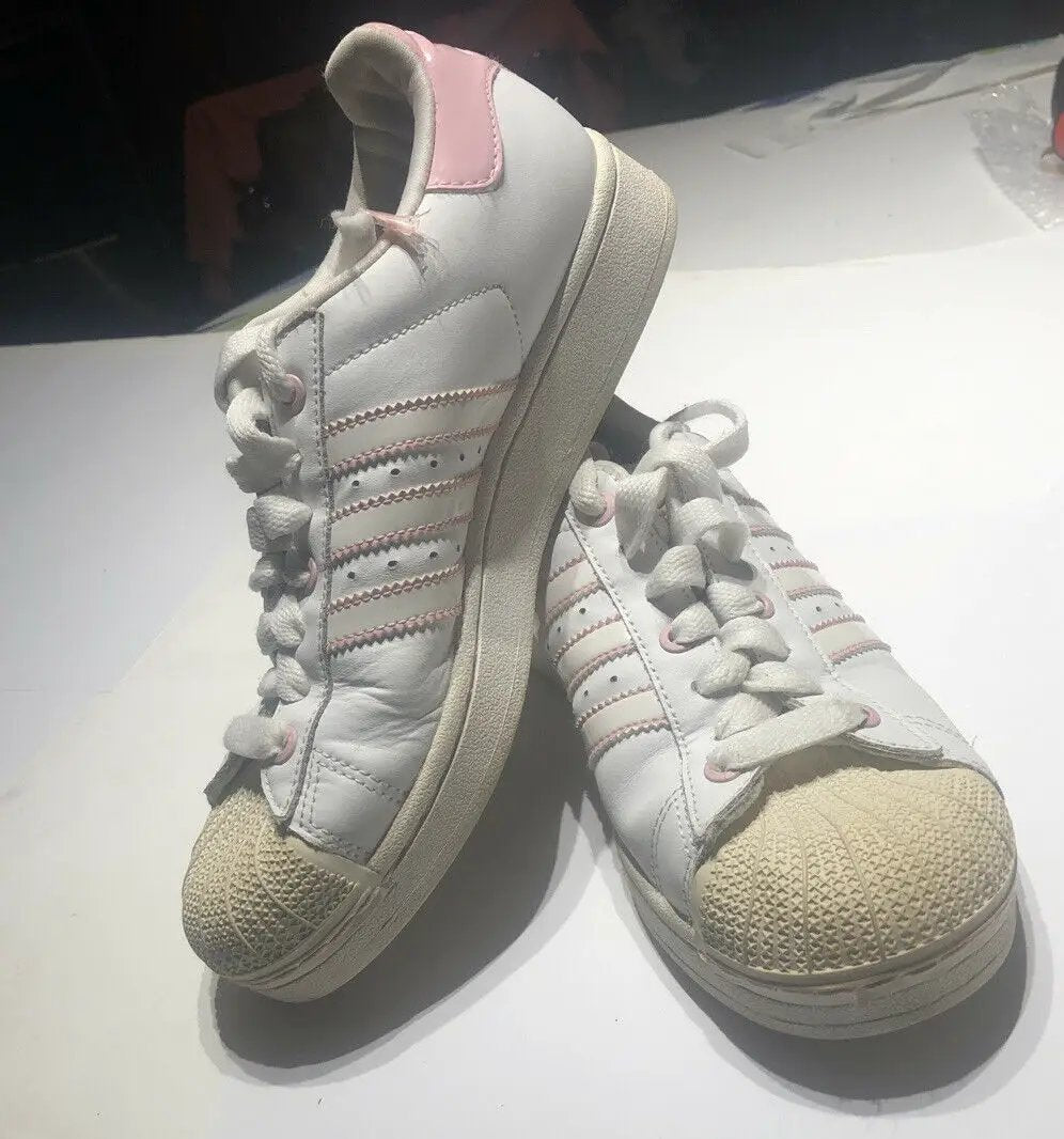 ADIDAS Superstar All White Shell Toe Shoes Mens Size 6 Basketball Classic EUC by adidas