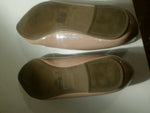 Forever 21 Cream & Black Patent Leather Bow Ballet Flats 8 sexy and comfortable.