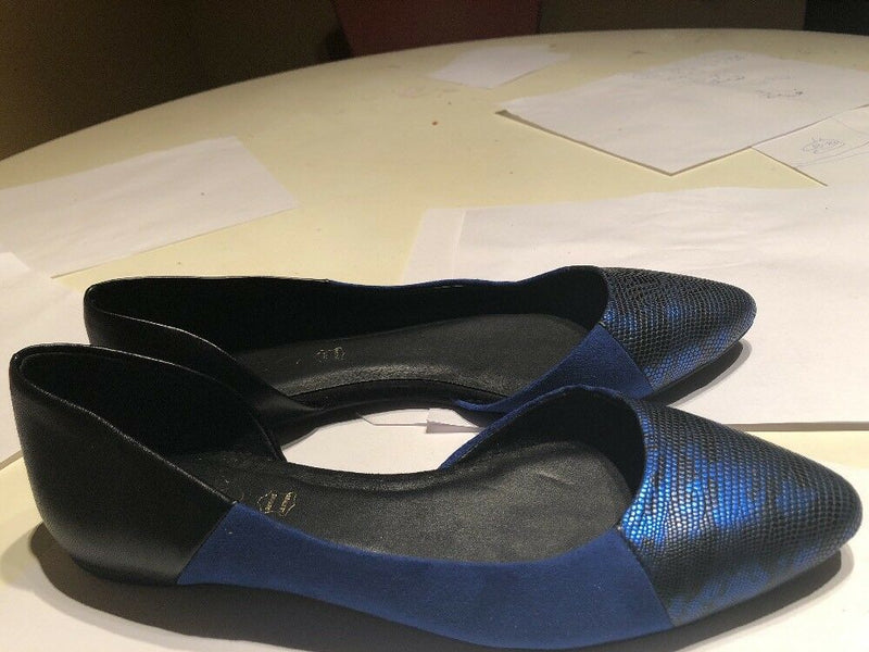 Aldo Womens Shoes Flats Black And Gold Bead Size 9