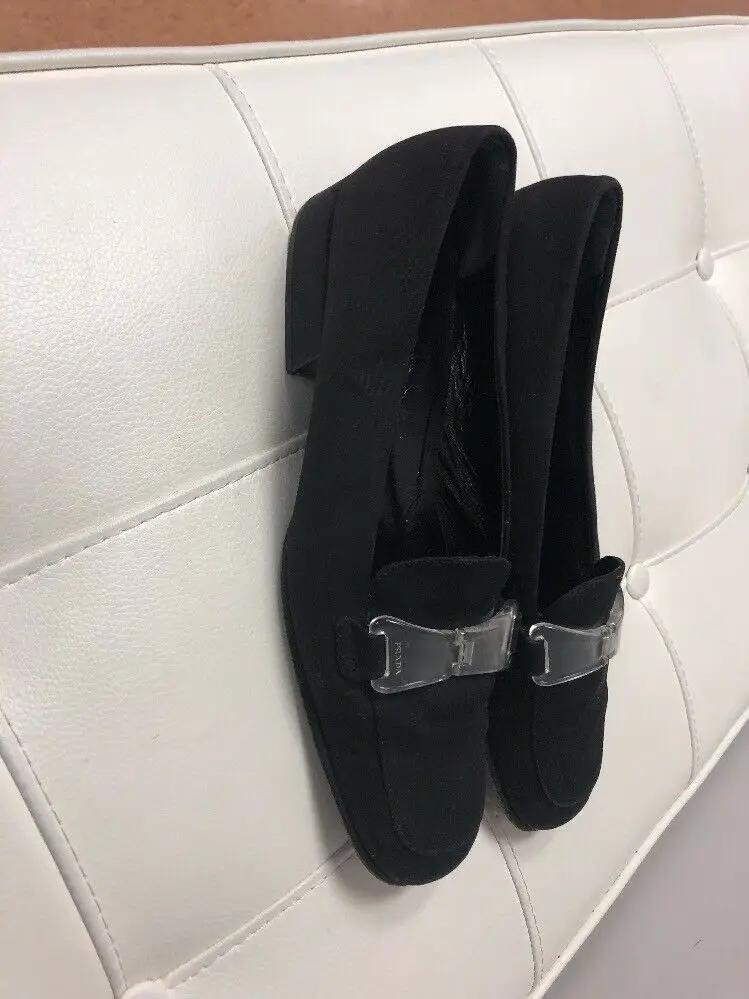Prada Sport Black Nylon Ballet Flats Size 381/2 by Prada Sport