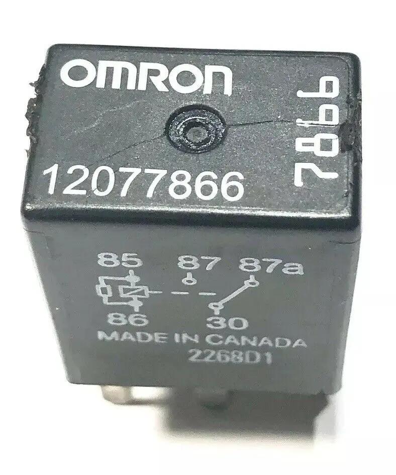 GM Omron Automotive Relay 12V 5-prong 12077866 7866 Tested #R20HL by GM / Omron