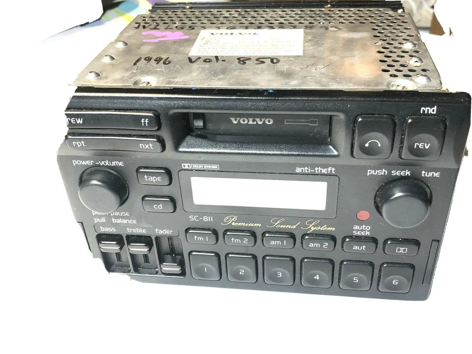 95 96 1997 VOLVO 960 CD AM FM RADIO TAPE PLAYER OEM 3533535 OEM 1995-1997 by VOLVO