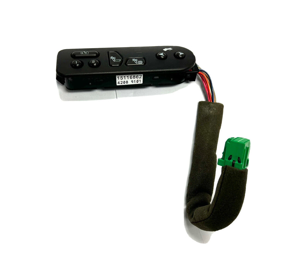 03-06 ESCALADE TAHOE DRIVER LEFT HEATED SEAT PEDAL CONTROL SWITCH 15116862 OEM