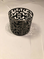 Lattice Tea Light Candle Holder Sleeve Bath and Body Works Bronze 1.6 Oz