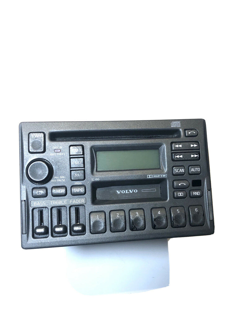 Volvo 90 70 40 Series 1997-2004 Radio OEM AMFM CD Cassette 3533771-1 Face SC-816