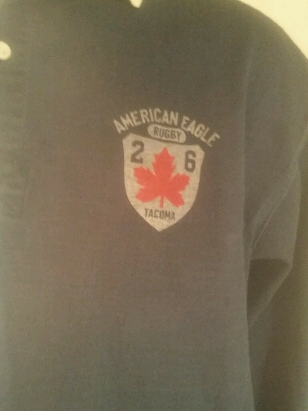 100% Cotton American Eagle Outfitters, sz. large Vintage Rugby sweater, RN54485.