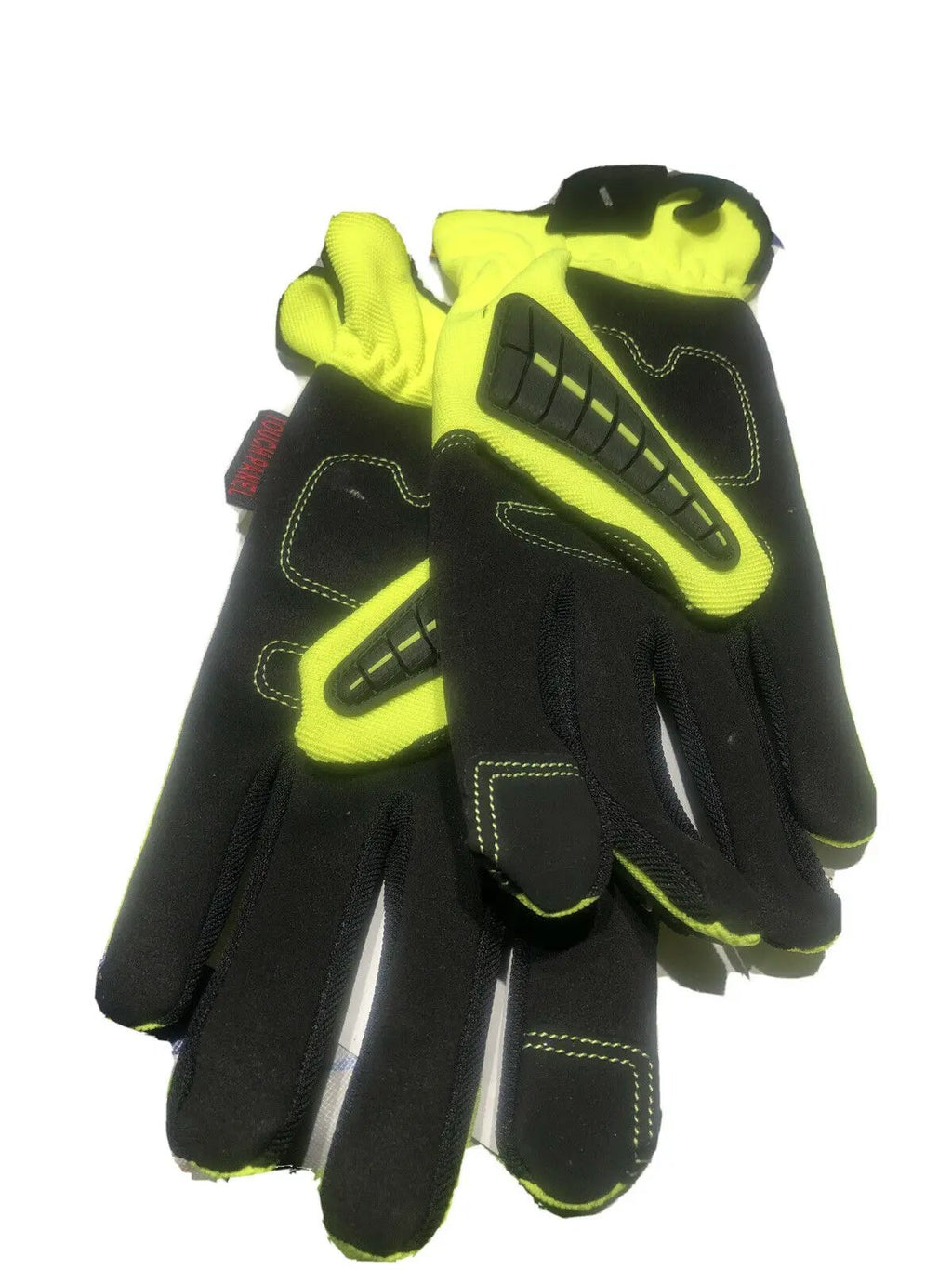 Cat High Impact Touchscreen High Vis Work Gloves Large by Caterpillar