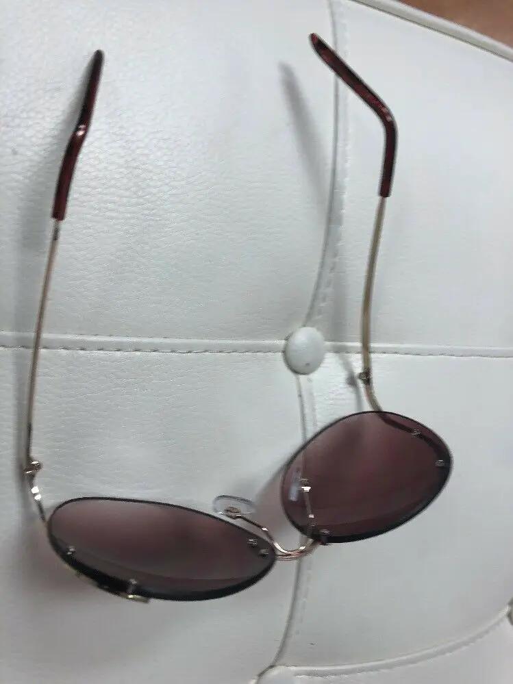 70's Vintage Oversized Rimless Large Round Clear Lenses Women Big XXL Sunglasses by Fashion Deal