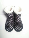 VERA BRADLEY Mini Concerto Cozy Slipper Booties Sz. 7-8; MEDIUM. NAVY BLUE/WHITE by Vera Bradley