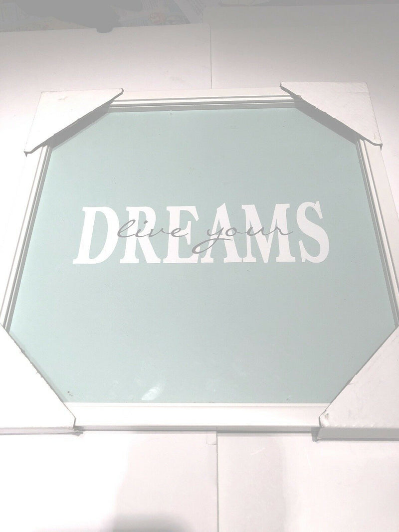 Follow Your Dreams Teal And White Picture