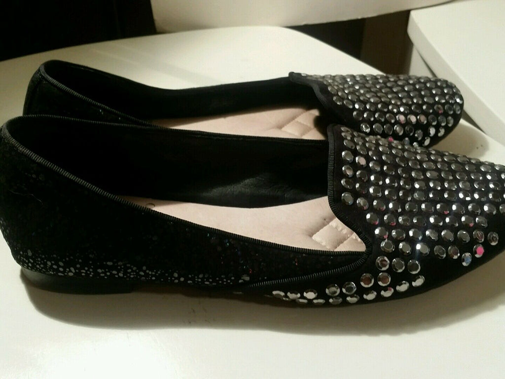 vince camuto black studded flats size 7m