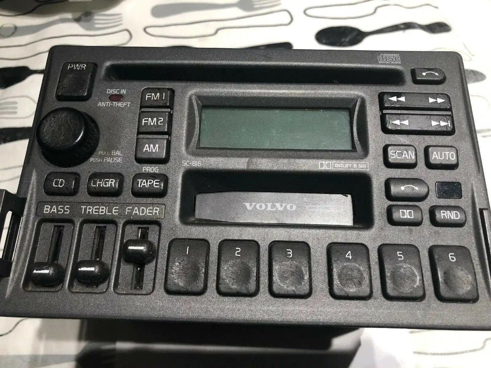 93 94 95 96 97 98 99 00 VOLVO 850 S70 V70 S40 V40 Radio CD Player SC-816 Gray by OEM VOLVO