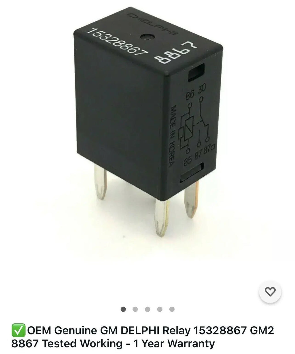 OEM Genuine GM DELPHI Relay 15328867 GM2 8867 Tested Working - 1 Year Warranty by Delphi