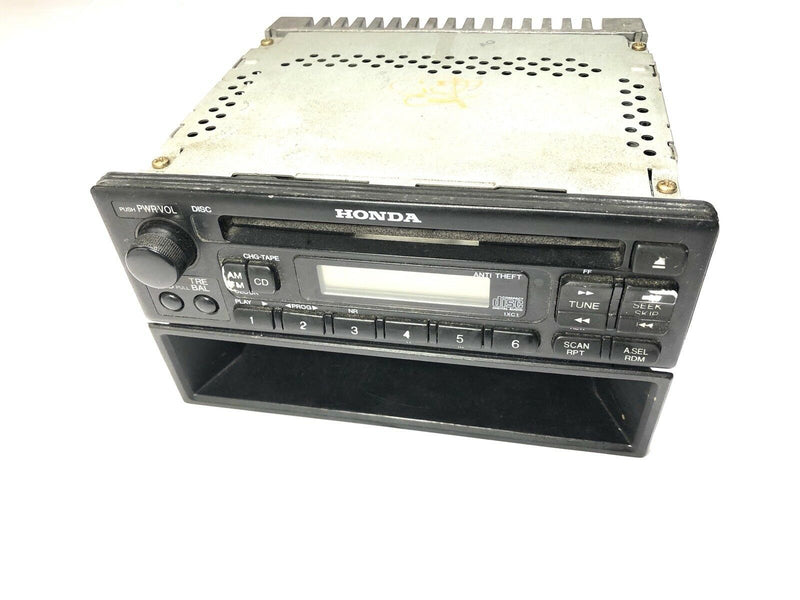 1999 2000 2001 Honda Civic CD Radio Player With Cassette Trim Vent Bezel