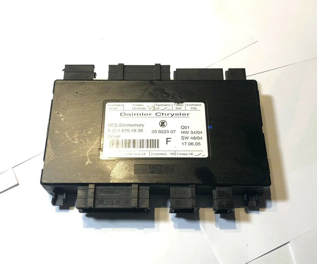 Driver Seat Control Module (A 211 870 49 26) Fits 06-09 MERCEDES R E GL ML-CLASS by SEAT