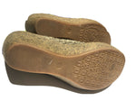 Bernie Mev Bronze Metallic Wedge Shoe Size 36 NEW