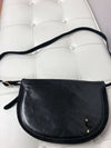 Bally Saddle Bag Glovetanned Leather Black Crossbody Shoulder Bag