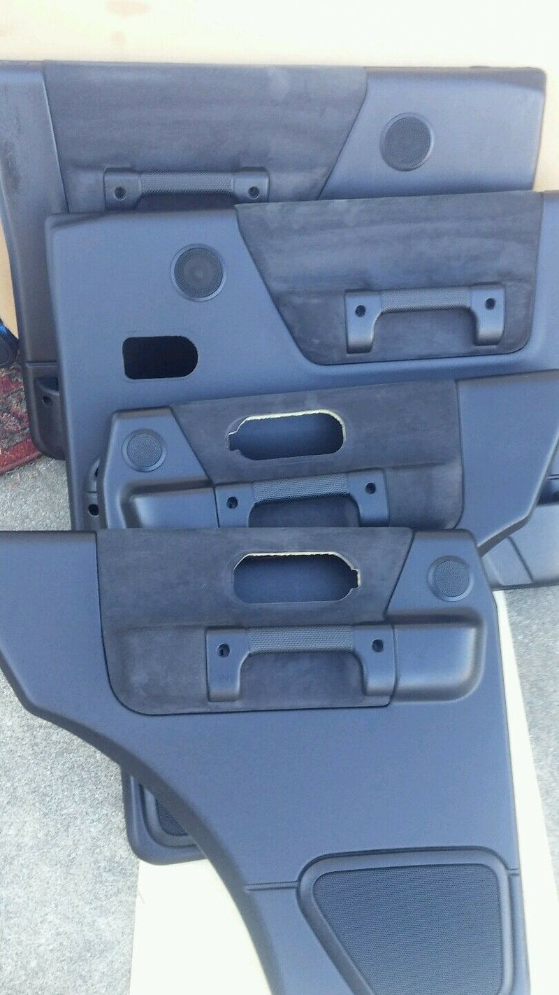 2003 Land Rover series 2 complete set door panels black