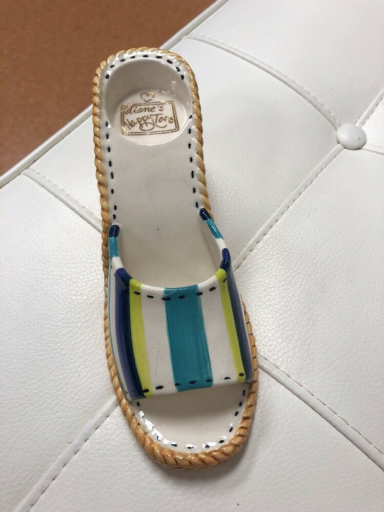 Cute DIANE ARTWARE Happy Toes Sandal / Clog, Candle Holder Tea Light - New