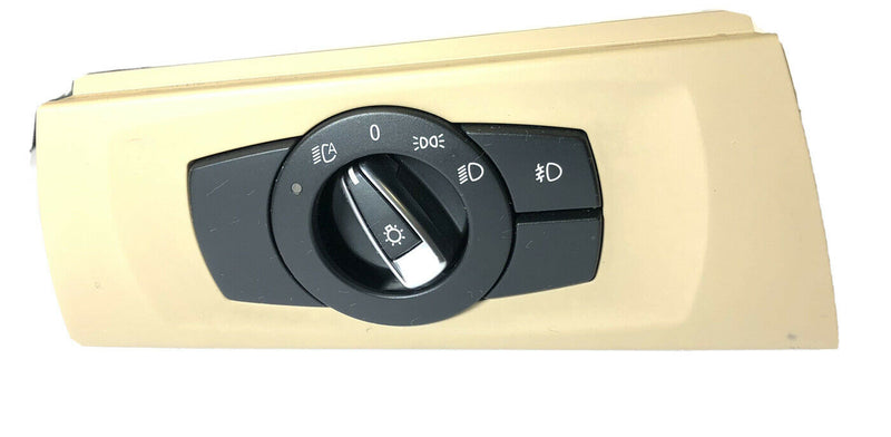 09-13 OEM BMW E90 E92 335 328 Headlight Switch Control Panel Light Module BEIGE