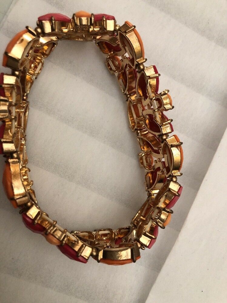 Multi Colored Gem Large Bracelet Costume