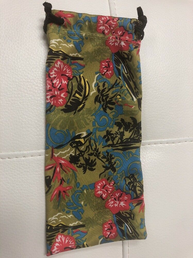 mod flower floral blue Eyeglass case Handmade sunglasses Soft Case under $5