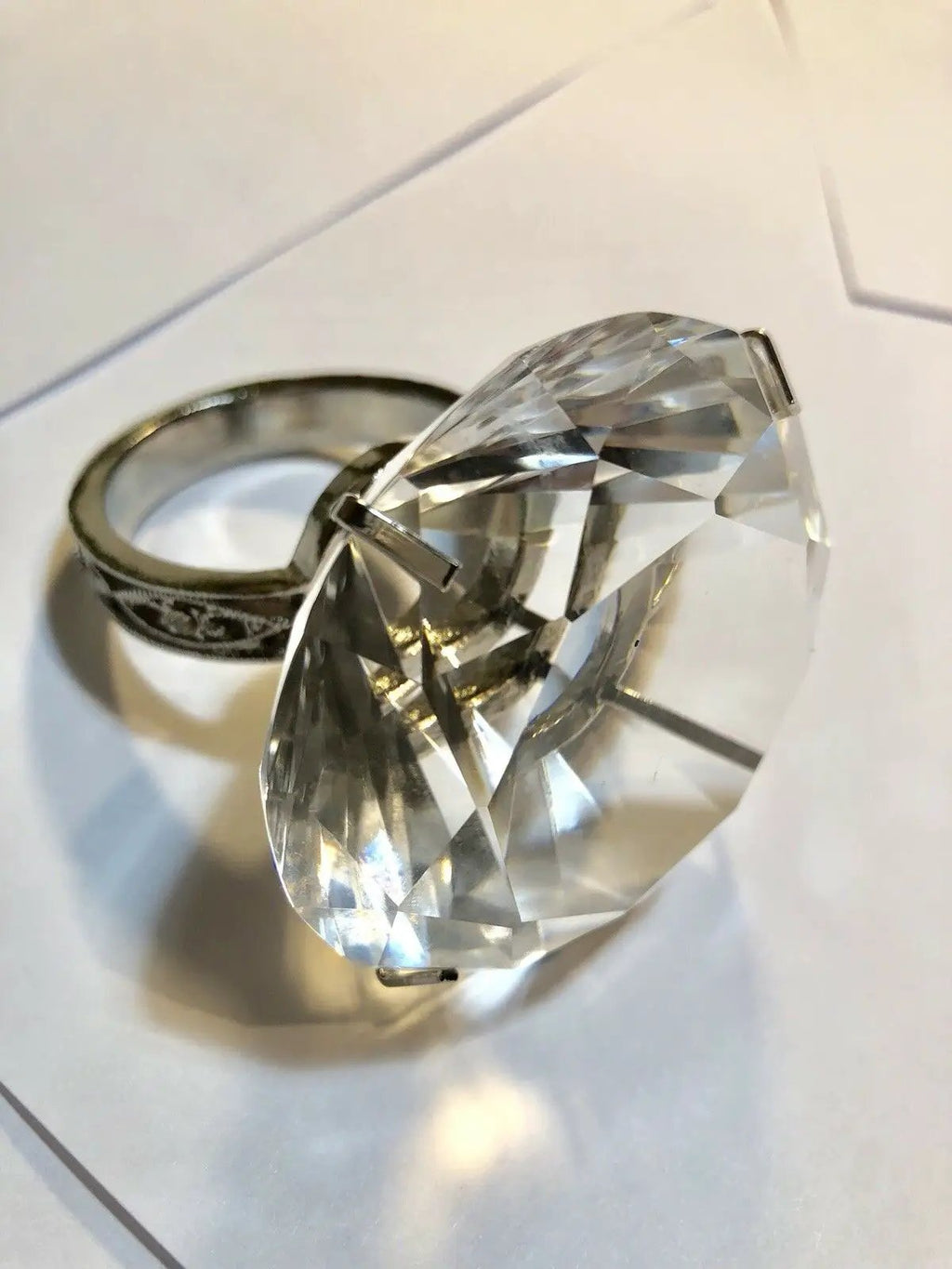 Diamond Ring Hankerchiek Holder by DALEY1DEALS,LLC.