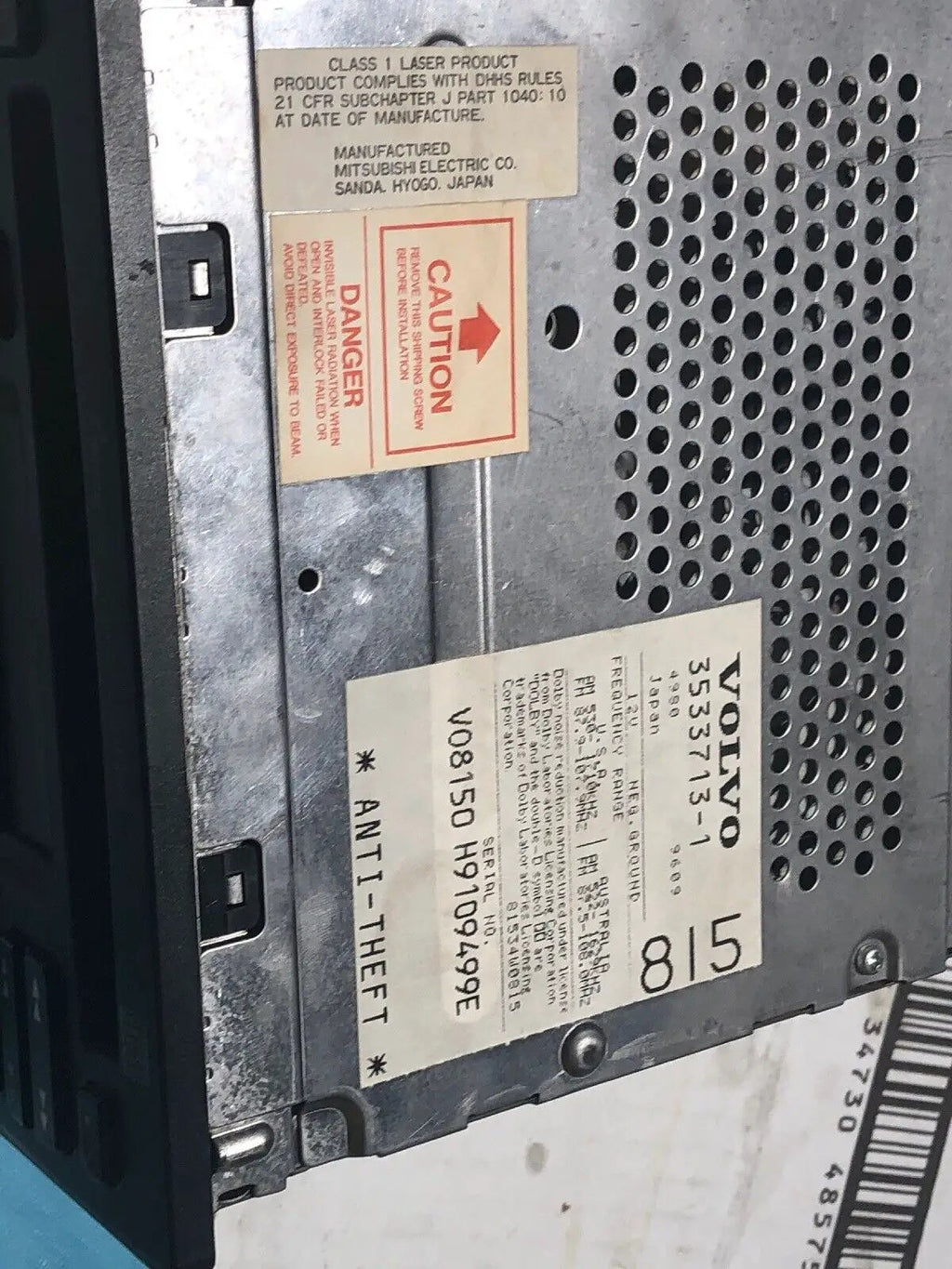 Reman SERVICE for 97-04 40 70 90 Series Volvo Radio AM FM Cassette CD Prem Sound by Volvo