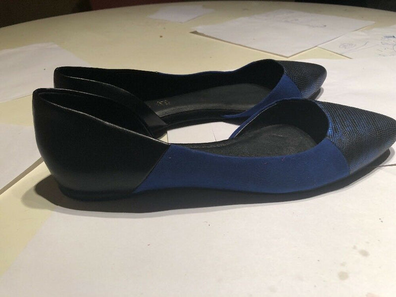 Aldo Womens Shoes Flats Black And Gold Bead Size 9