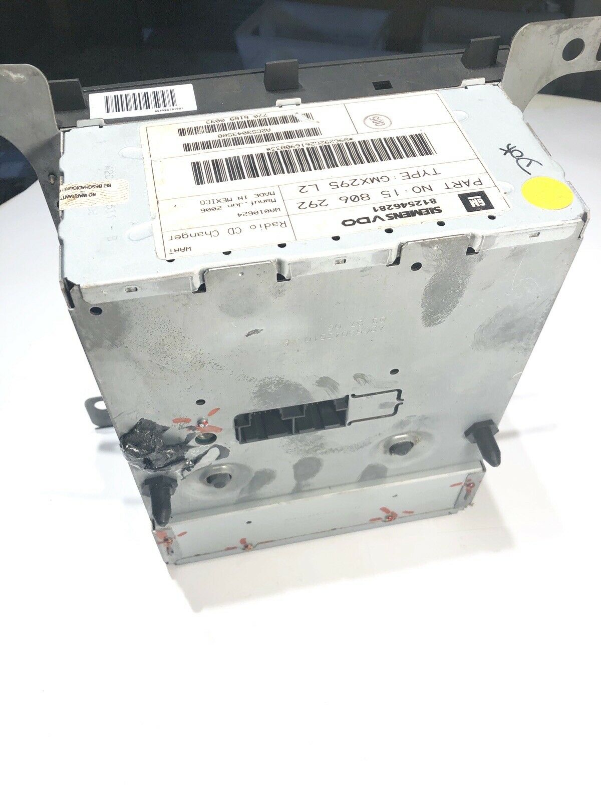 2006 CADILLAC STS 3.6L RWD #12 RADIO/CD PLAYER 15806292 OEM