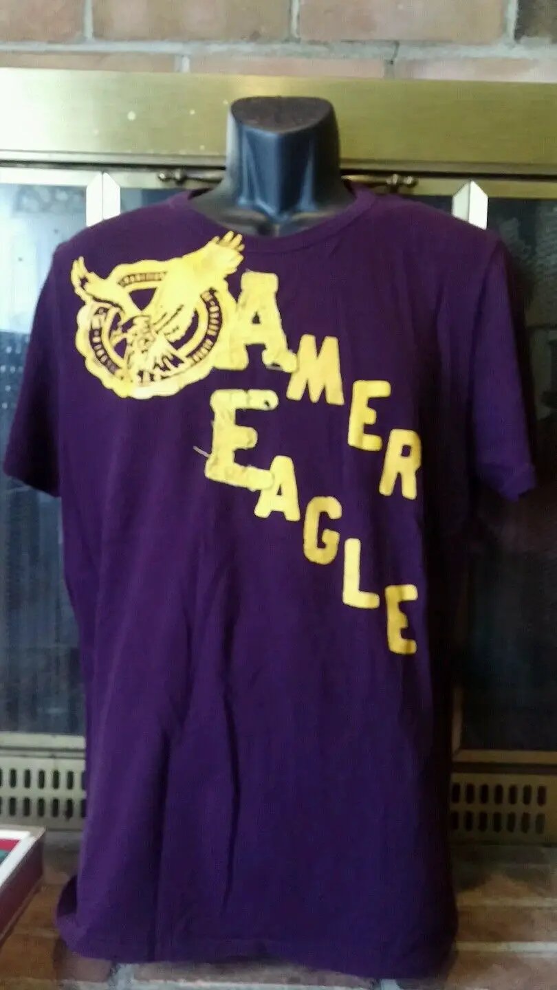 Tshirt American Eagle purple color large in size by American Eagle