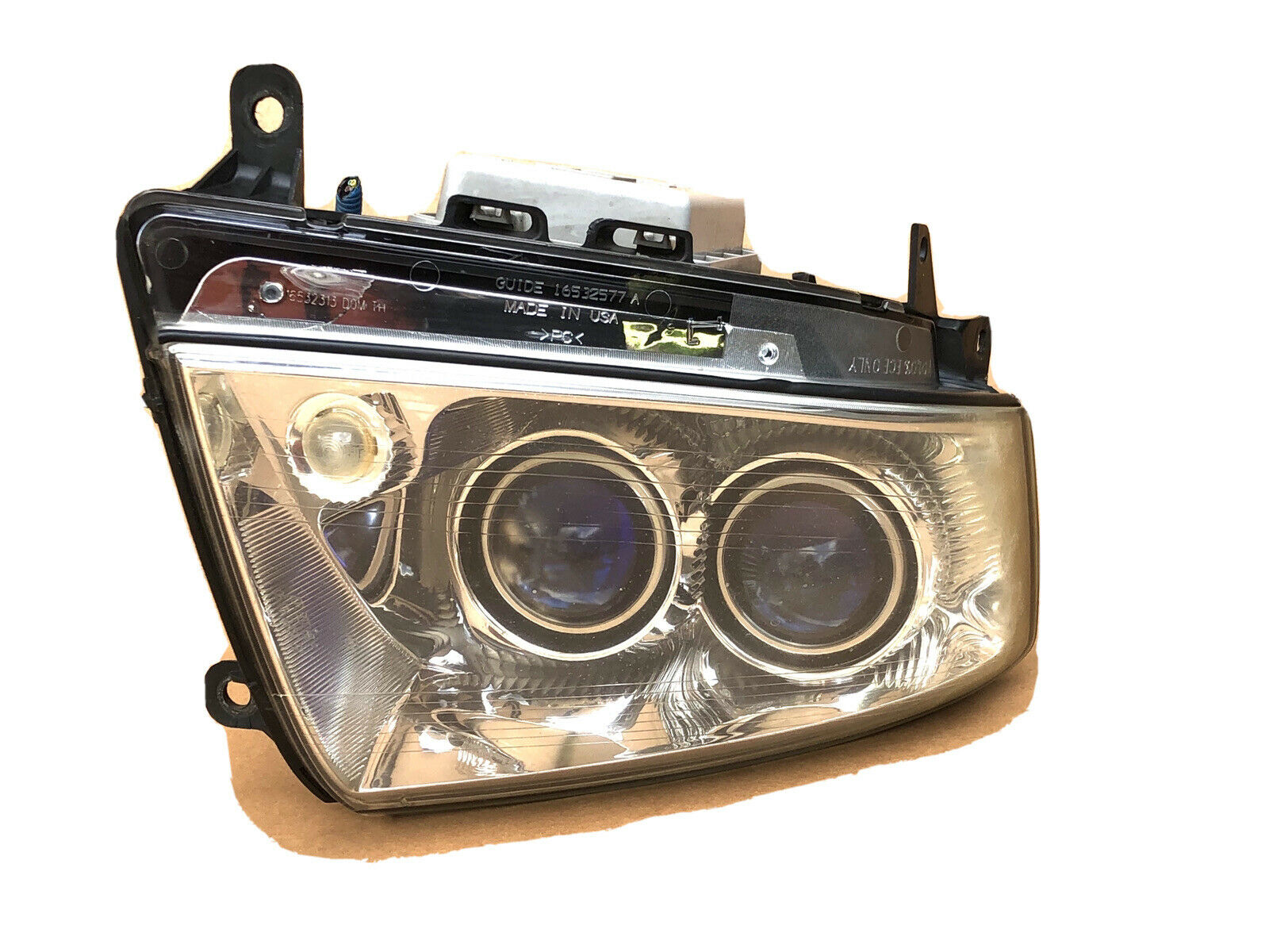 2005-11 CADILLAC STS-4 HALOGEN HEADLIGHT HEADLAMP DRIVER LEFT SIDE OEM A4 Lense