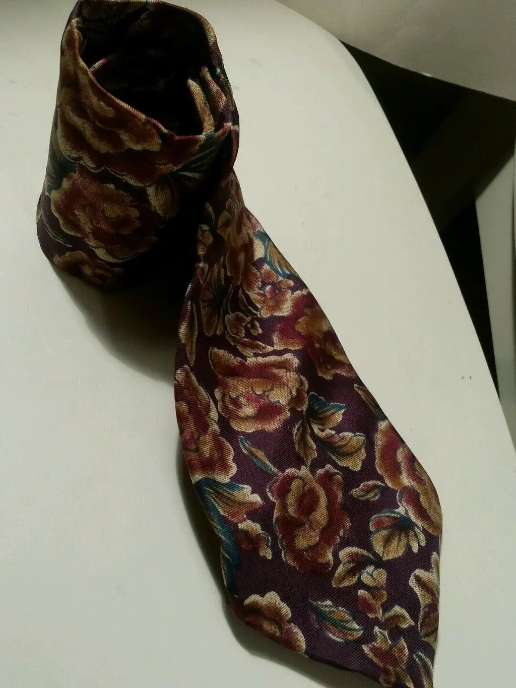 Christian Dior Monsieur Men Silk Neck Tie Multi Color Floral by Christian Dior