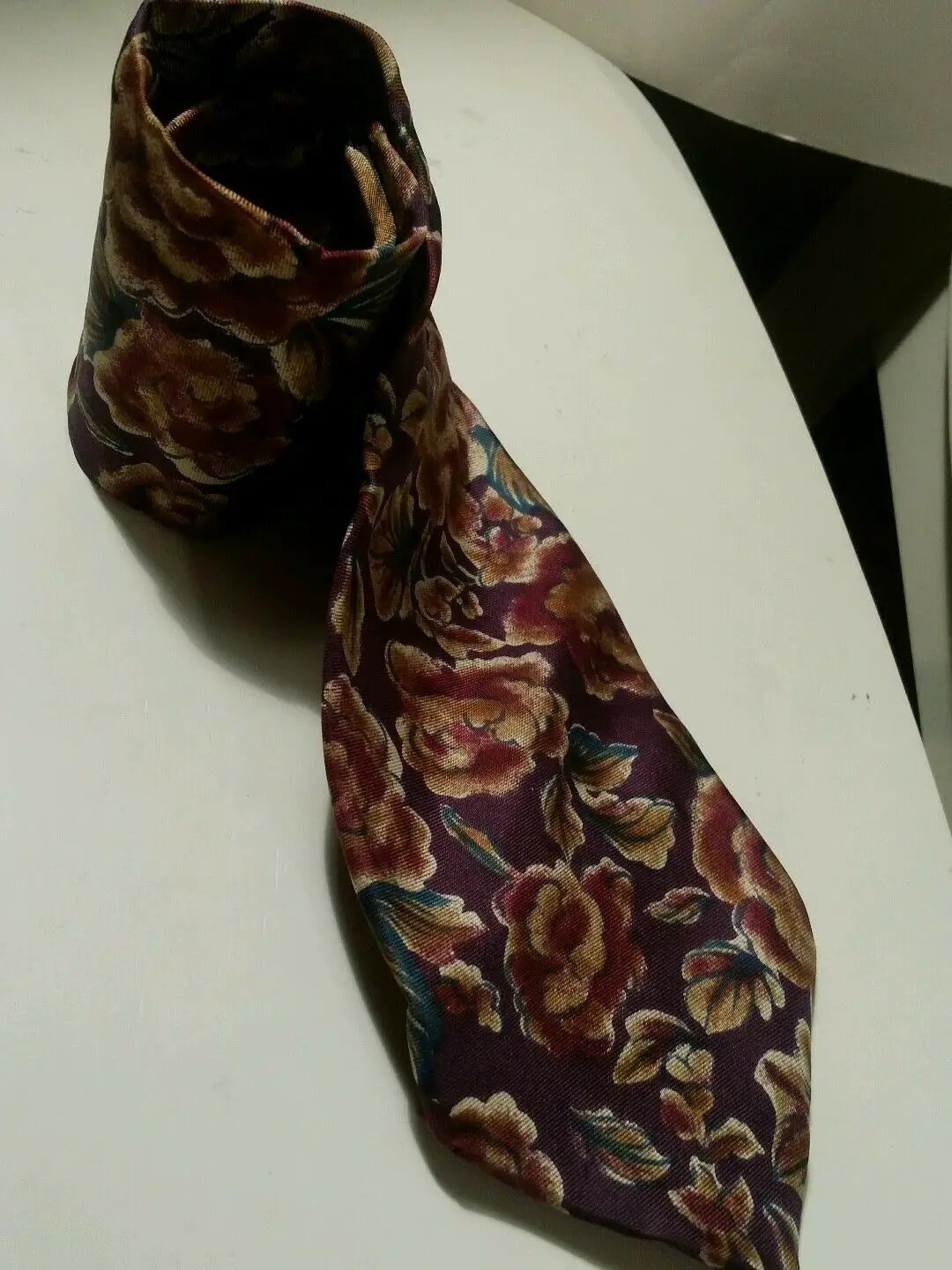 Christian Dior Monsieur Men Silk Neck Tie Multi Color Floral by Christian Dior