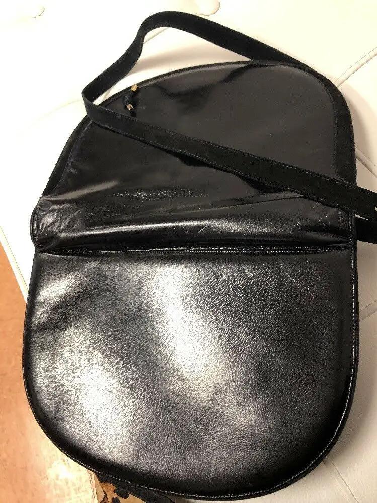 Bally Saddle Bag Glovetanned Leather Black Crossbody Shoulder Bag by Bally